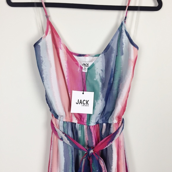 BB Dakota Joyner Watercolor Maxi Dress sz XS - Picture 4 of 6